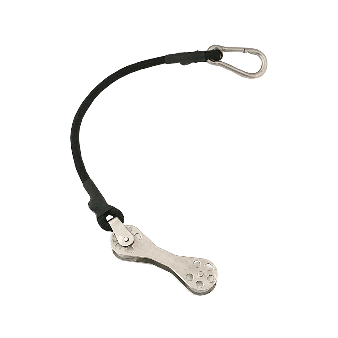 COK-0022-2 – TACO METALS Bungee Cord, Rubber 12 Inch Length Stainless-Steel Snap Hook Black With Double Pulley